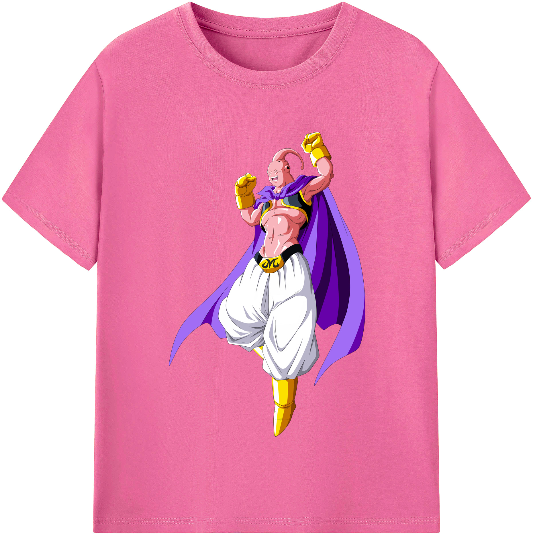 （画像用） ドラゴンボール 魔人ブウ DRAGON BALL Majin Buu レディースカジュアルプリントTシャツ（綿100％）